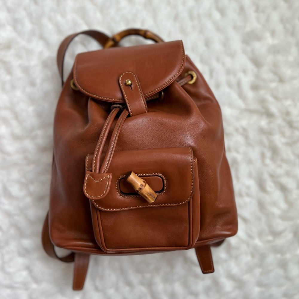 Authentic Gucci Bamboo Mini Backpack